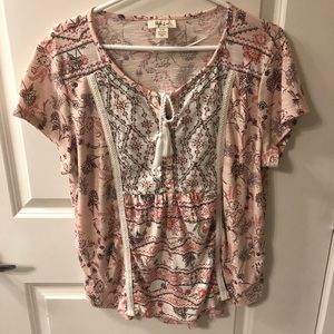 Peasant short sleeve top